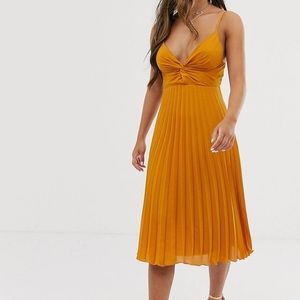 ASOS twist front cami midi dress